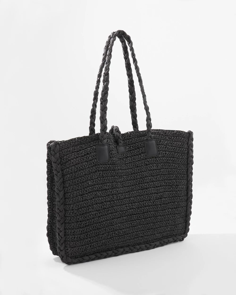 Braided Raffia Tote | White House Black Market